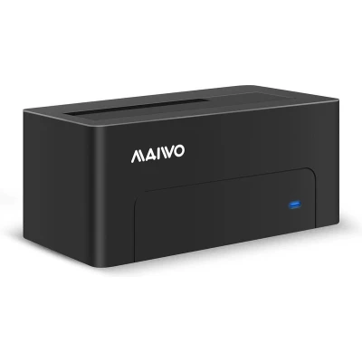 Afbeelding van Maiwo K308 Docking Station voor 2,5&quot; en/of 3,5&quot; SATA HDD/ SSD USB 3.1 GEN1 5 Gbps Tot 14 TB UASP ondersteuning Zwart