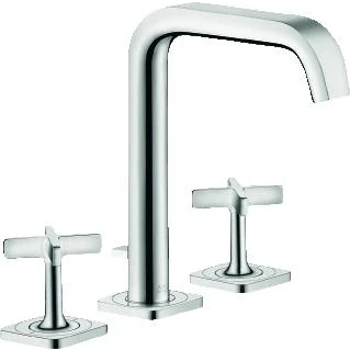 Afbeelding van Axor citterio e 3 gats wastafelmengkraan 170 met rozetten chroom 36108000