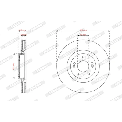 Afbeelding van Remschijf FERODO DDF3242C