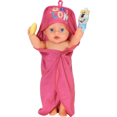 Afbeelding van ZAPF Creation BABY born Bath Hooded Towel Set Badset voor popp