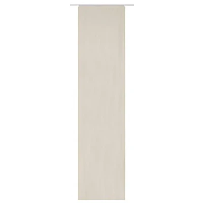 Afbeelding van Elbersdrucke Schuifgordijn Lino 09 beige, 245 x 60 cm, ondoorzichtig paneelgordijn woonkamer slaapkamer hal 190293
