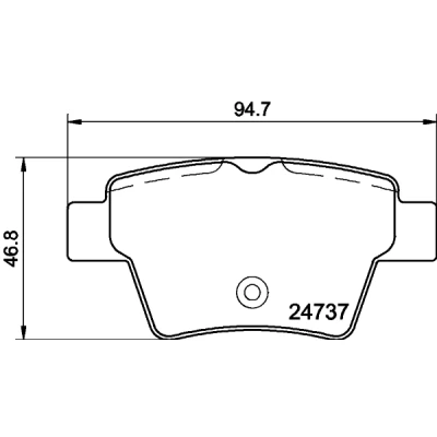 Afbeelding van Remblokkenset, schijfrem HELLA PAGID 8DB 355 013 851