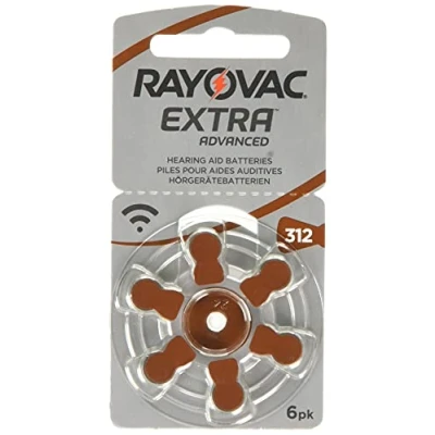 Afbeelding van Rayovac Extra Advanced Batterijen voor Gehoorapparaat, 60 Stuks, Bruin