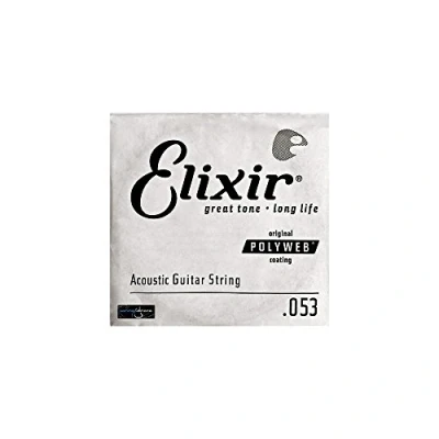 Afbeelding van Elixir® Strings 80/20 bronzen losse snaar voor akoestische gitaar met POLYWEB® Coating (.053)