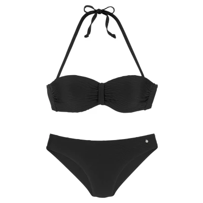 Afbeelding van s.Oliver SET Bikini, Dames, Maat: 34xD, Schwarz