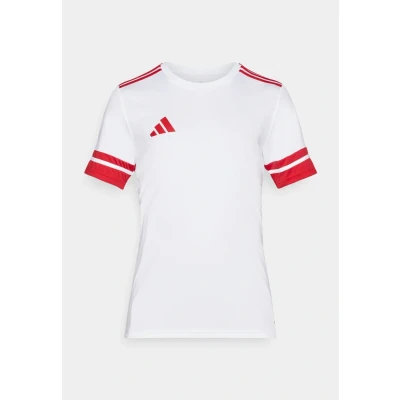 Afbeelding van adidas Performance SQUADRA25 Short Sleeve Sport Tshirt White/team power red, Heren, Maat: Large, red