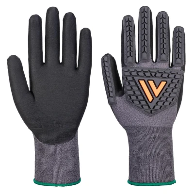 Afbeelding van Portwest Grip 15 Nitril Impact Handschoen Zwart S
