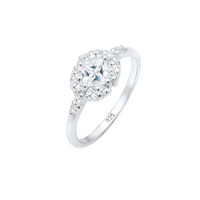 Afbeelding van ELLI PREMIUM Ring zilver / transparant