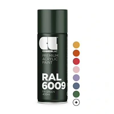 Afbeelding van CL COSMOS LAC Spuitverf in grijs, glanzend, acryllak spuitbus voor doe het zelfprojecten, kunststof, metaal en meer (RAL 7042 verkeersgrijs)