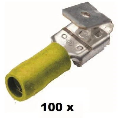 Afbeelding van Cimco vlakstekerhuls met aftak geisoleerd 4 6mm2 6,3X0,8 zak 100