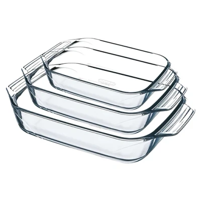 Afbeelding van Ovenschaal Pyrex Irresistible Transparant (3 delig)