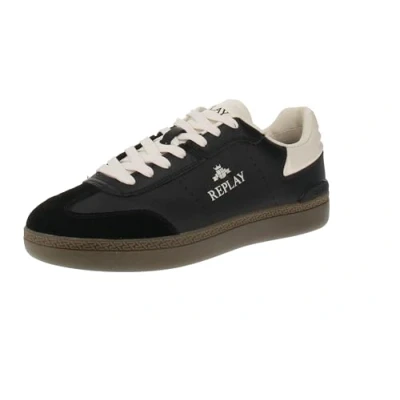 Afbeelding van Replay Pyper Double Sneakers laag, Heren, Maat: 40, Black Leer en imitatieleer