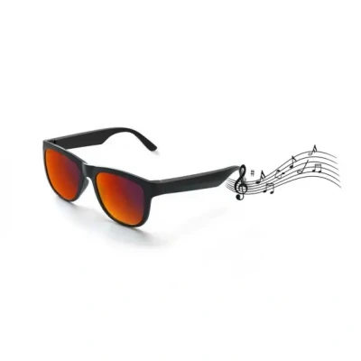 Afbeelding van RayBeats Bluetooth Zonnebril Smart Glasses Ingebouwde Speakers voor muziek handsfree bellen Gepolariseerd Glas Lichtgewicht 31 gram 6 uur speeltijd Heren en Dames Mat Zwart montuur