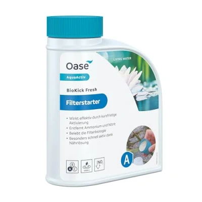 Afbeelding van OASE 43145 AquaActiv BioKick Fresh 500 ml voor 10.000 l filterbacteriën/starterbacteriën vijver, visvijver, tuinvijver, zwemvijver