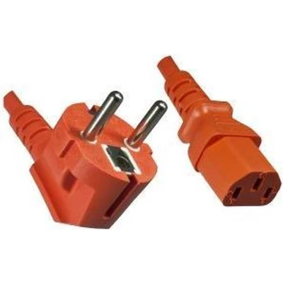 Afbeelding van C13 kabel ProCable 1.8 meter (Haaks, Oranje)