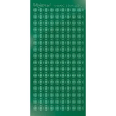 Afbeelding van Hobbydots sticker Sparkles 01 Mirror Green 10 stuks