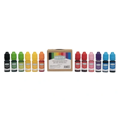 Afbeelding van BrandNewCake Chocolade Kleurstof assortiment (12x11ml)