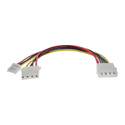 Afbeelding van InLine® Y voedingskabel intern, 1x 5.25&quot;(13.34cm) naar + 3.5&quot;(8.89cm)