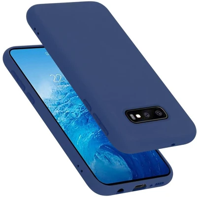 Afbeelding van Cadorabo Hoesje geschikt voor Samsung Galaxy S10e Case in LIQUID BLAUW Beschermhoes TPU silicone Cover
