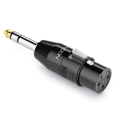 Afbeelding van deleyCON Audio Adapter XLR naar 6,3mm Stereo Jack Female 6,35mm TRS Male voor 3 Pins Kabel Microfoon Speaker Mixing Console Muziekinstrument Recording Studio