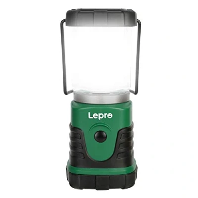 Afbeelding van Lepro camping lantaarn op batterijen, draagbare kleine tentverlichting AA werkt dimbaar warm wit tot daglichtmodi, batterijlantaarn voor stroomuitval, pak als vaderdagcadeau