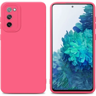 Afbeelding van Cadorabo Hoesje geschikt voor Samsung Galaxy S20 FE in Fluid ROOD Beschermhoes gemaakt van flexibel TPU silicone Cover Case