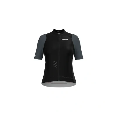 Afbeelding van Bioracer Fietsshirt Dames Korte Mouw Model &#039;2025 Icon&#039; Black Anthracite Maat L Fietskleding