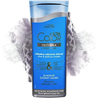 Afbeelding van Joanna Ultra Color System Conditioner For Blond Lightened &amp; Grey Hair Platinum Shade And Gray 200G