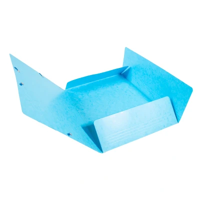 Afbeelding van Exacompta Verzamelmap (Manila karton, DIN A4, Maxi capaciteit, elastiek, 3 kleppen, 425g) 1 Stuk stuks. turquoise