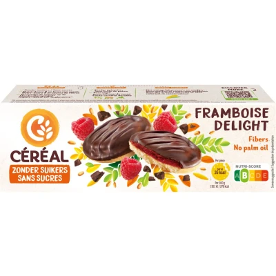 Afbeelding van 3x Céréal Zachte Koekjes Framboos Delight 140 gr