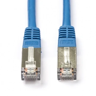 Afbeelding van Netwerkkabel Cat5e F/UTP 1 meter (100% koper, Blauw)