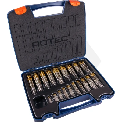 Afbeelding van Rotec Metaalborenset 1 10mm HSS G TiN Top (170 Delig)