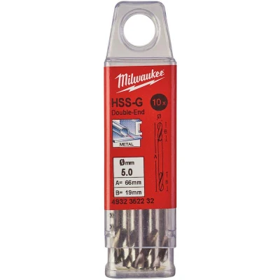Afbeelding van Metaalboor Hss G Tweezijdig 5 X 62 Mm (10 Stuks)