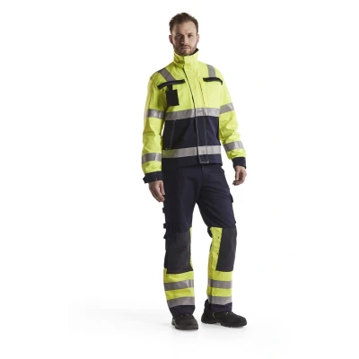 Afbeelding van Blaklader Multinorm werkbroek 1478 1514 Marine/High Vis Geel D124