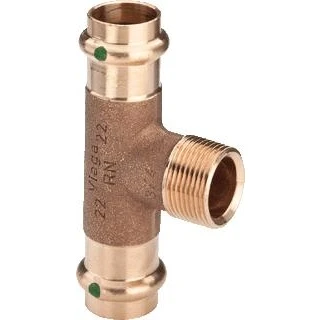 Afbeelding van Profipress T stuk brons 28 mm pers x 3/4&quot; bu.dr.