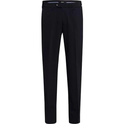 Afbeelding van EUREX by Brax Heren Jan Flatfront scheerwolmix broek, Donkerblauw, 42W x 32L