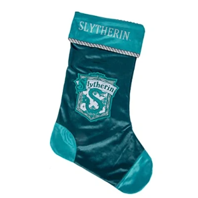 Afbeelding van Merchoid Harry Potter: Slytherin kerstkous Groot Zweinstein huis decoratie/kerstversiering/geschenkzakje