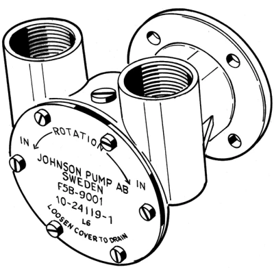 Afbeelding van Johnson pump zelfaanzuigende bronzen koelwater impellerpomp f5b 9 (dtn nanni mercedes)