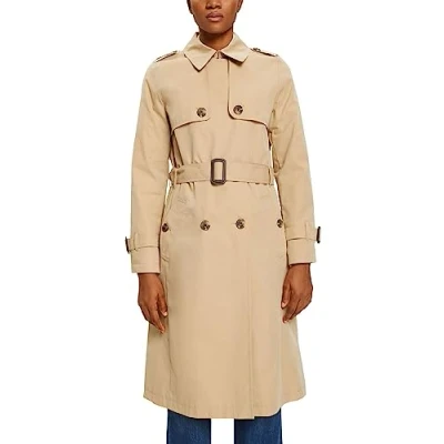 Afbeelding van Esprit Classic Trenchcoat, Dames, Maat: XL, Sand