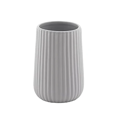 Afbeelding van Gedy Grijs, G Marika, badkamer, tandenborstelhouder van keramiek, R&amp;E design, afmetingen 11,6 x 8 cm, 2 jaar garantie, uniek