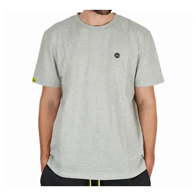 Afbeelding van Matrix Large Logo T shirt Marl Grey XL Vis