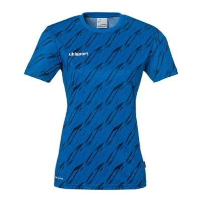 Afbeelding van uhlsport Tshirt print, Dames, Maat: Small, Azurblau