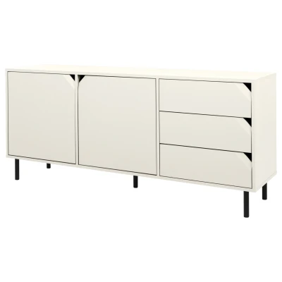 Afbeelding van Tenzo Corner dressoir in cotton white lak