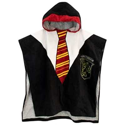 Afbeelding van Harry Potter Jongens Handdoek Poncho Zwart Universele maat