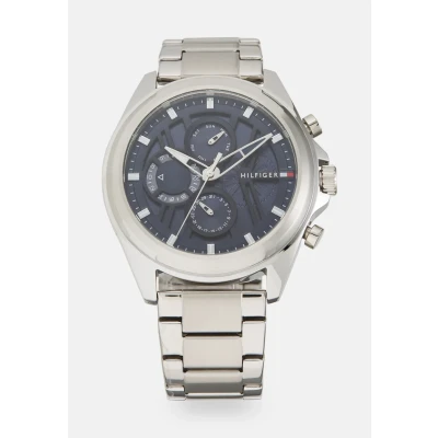 Afbeelding van Tommy Hilfiger JAX Horloge silvercoloured/blue, Heren, Maat: One Size, Silver coloured/blue