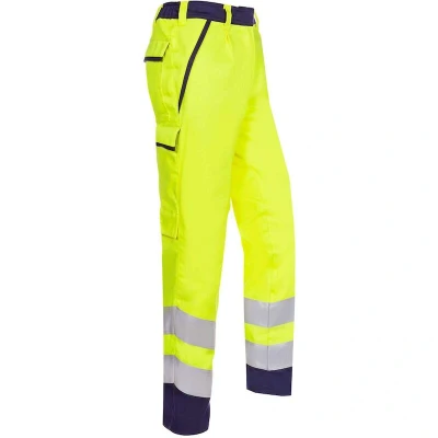 Afbeelding van SIOEN 067V Lesha signalisatie broek met ARC bescherming voor dames (fluo geel/marineblauw) 067VA2PFA049044