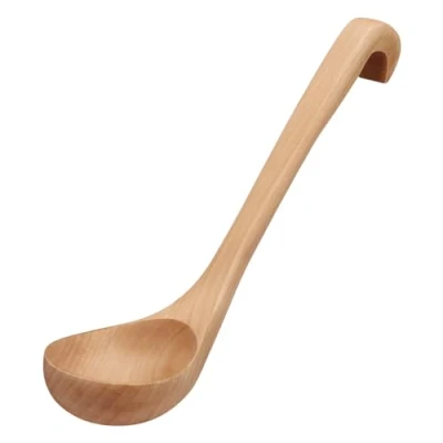 Afbeelding van TsunNee houten soeplepel, stoofpot, sauslepel, natuurlijke paplepel, 11 inch