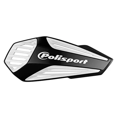 Afbeelding van POLISPORT 8308400001 Handkappen MX AIR 1 Style bevestigingspunt van kunststof inclusief montageset compatibel met alle enduro/mx/atv modellen in kleur zwart/wit