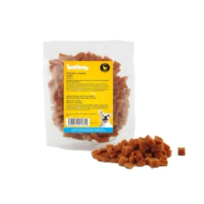 Afbeelding van Boomy Hondensnacks Beloningssnacks Kipblokjes 2 x 250g
