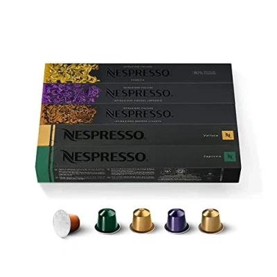 Afbeelding van NESPRESSO Original, keuze aan espresso koffie, licht tot donker roosteren, 50 koffiecapsules